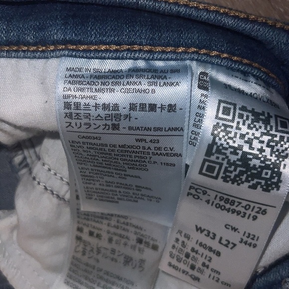 Levi's Boyfriend Jeans Women's Size 33 Blue Distressed Casual Denim 27 i… - Picture 7 of 8